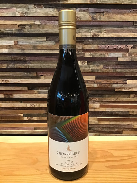Cedar Creek Pinot Noir Lot 87 – British Columbia Wine Information